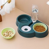 Bol D'alimentation 3 En 1 Pour Chiens Et Chats, 500ml, Bouteille D'eau Pour Animaux De Compagnie, Bol À Boire Automatique, Bol À Nourriture Pour