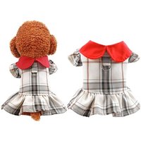 Jupe De Printemps Pour Chien Et Chat, Vêtements À Carreaux Pour Filles, Chihuahua, Chiot, Chat, Chemise, Été