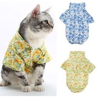 T-Shirt Manches Courtes Pour Animaux Domestiques, Vêtement Estival Pour La Plage, Style Hawaïen, Chien, Chat, Yorkshire Terrier