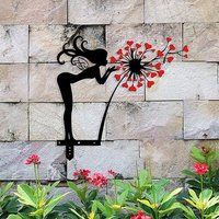 Statue De Jardin Féerique En Métal Et Fer, Décoration De Jardin Artisanal, Ornements D'intérieur Et D'extérieur Intéressants, Livraison Directe