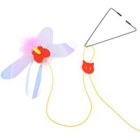 Jouet Interactif Pour Chat, Corde Élastique Colorée, Tringle Libellule, Pour La Chasse, Instinct Inspirant