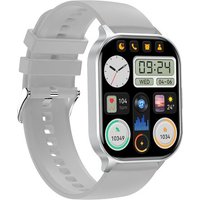 Montre Intelligente Étanche Multi-Mouvements Argent