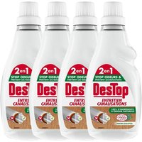 DESTOP Lot de 4 Gels Ecologique Entretien des Canalisations Flacon de 750 ml