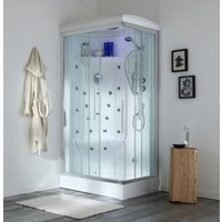 CABINE DE DOUCHE HYDROMASSAGE 70X90 GAUCHE IRIDE