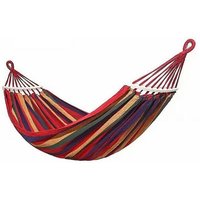 Hamac Portable En Toile À Rayures, Lit-Balançoire Pour Deux Personnes, Sports De Plein Air, Jardin, Voyage, Camping, 1.9x150cm