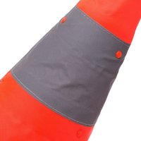 Panneau D'avertissement De Sécurité Routier Pliant 42cm, Cône De Circulation, Bande Réfléchissante Orange
