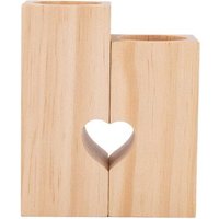 Yo-Unique Bougeoir Bâtonnets, Décoration De Table À Manger De Mariage, Porte-Bougies En Coeur Artisanal Pour Cadeaux De Fête