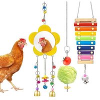 Jouets Pour Poules En Forme De Xylophone, Lot De 3, Pour Poulailler, Mangeoire À Légumes Suspendue