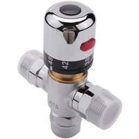Vanne De Mélange Thermostatique À 3 Voies En Cuivre Massif, 3/4 Pouce, Pour Chauffe-Eau Solaire, Régulateur De Température
