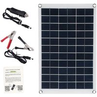 Kit De Panneaux Solaires En Polysilicium, 20w, 18vdc, Double Usb, Semi-Flexible, Pour Téléphone Portable, Voiture, Chargeur Solaire