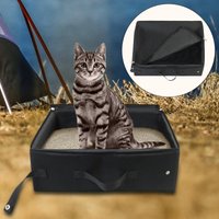 Bac À Litière Pliable Pour Chat, Étanche Et Léger, Pour Les Séjours À L'hôtel, Les Voyages En Plein Air Et Les Voyages En Plein Air Avec Chats Moyens