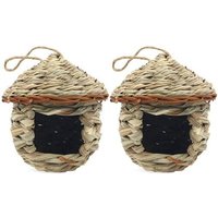 Nichoir À Oiseaux Tissé À La Main, Nichoirs En Herbe Pour L'extérieur Suspendu, Cabane Naturelle Pour L'extérieur, Nichoirs Pour Oiseaux