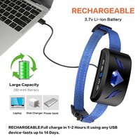 Routine D'argent - Collier'entraînement Anti Aboiement Pour Chien, Anti Choc Électronique, Avec Bip Et Vibration, Rechargeable, Étanche