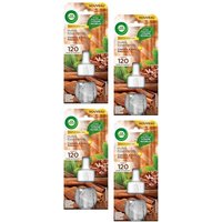 AIR WICK Lot de 4 Recharges Electrique Cannelle Ingrédients d'Origine Naturelle