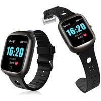 Montre Intelligente Avec Positionnement Gps, Fréquence Cardiaque Le Noir