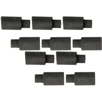 vhbw 10x balais charbon 3 x 2 x 6,5 mm compatible avec Roco H0 23240, 43221, 43001, 43005 locomotive, modèlisme train-jouet, gris foncé