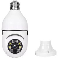 Caméra de Surveillance IP Wifi sans fil, ampoule A6 2MP, Vision nocturne, sécurité intelligente, Audio bidirectionnel pour l'intérieur