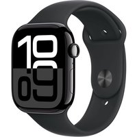 Apple Watch Series 10 GPS - Boîtier Aluminium 46 mm Finition Noir de jais - Taille S/M