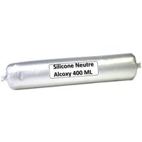 Mastic menuiserie silicone neutre B 800/2 coloris blanc carton de 25 poches de 400 ml