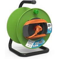 Enrouleur de câble électrique jardin L. 20 m ho5vvf 2x1.5, ELECTRALINE