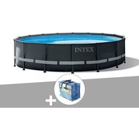 Kit piscine tubulaire Intex Ultra XTR Frame ronde 4,88 x 1,22 m + Bâche à bulles