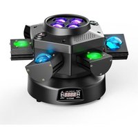 Jeux de Lumière 19CH 150W Lyre LED RGBW Projecteur de scène pour DJ Bar Club Disco Luminaires à tête rotative Éclairage