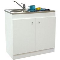Meuble Sous Évier Decliq 90x60 2 Portes Avec Charnières Invisibles - Neova - S13n22090