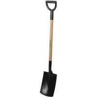 Pelle plate pour jardin. manche en bois et acier au carbone 114cm grown