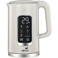 SENYA Bouilloire électrique programmable double paroi crème avec 5 menus automatiques SYBF-K043C