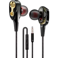 Écouteurs filaires avec Microphone, 1.2m, intra-auriculaires, qualité son clair, casque avec basses profondes, 3.5mm