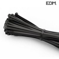 Colliers de serrage plastique réutilisables noir 300x4,5mm (sachet 100 u.)