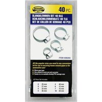Set de 40 colliers de serrage assortis