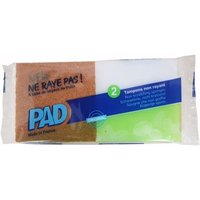 Tampon Abrasif Végétal Lot de 2 - Eponges et tampons