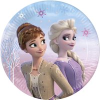 8 Assiettes En Carton La Reine Des Neiges 20 Cm