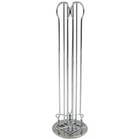 42164 Fackelmann Porte capsule Nespresso, porte dosette Nespresso, distributeur de capsule à café Nespresso, Acier chromé, 37,5 x 11,3 cm