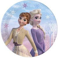 8 Assiettes En Carton La Reine Des Neiges 23 Cm
