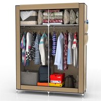 Armoire Pliable De Rangement 108x170x45 Penderie Pliante Camping Rail Vêtements