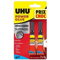 Colle Power Glue liquide Control UHU tube - 2x3g - 36715