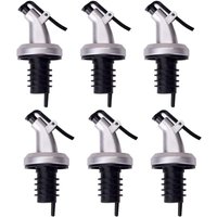 6 pièces Bouchon Bouteille Huile Flip Cap Distributeur de Bouchon Bec verseur Robinet Bec de lhuile dolive pour Maison Bec verseur Alcool