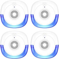 Répulsif Ultrasons Insectes Haute Puissance 4 Pcs Anti Rongeurs Electrique Appareil Ultrason Anti Antiparasitaire Répulsif Moustique Cafards Mouches