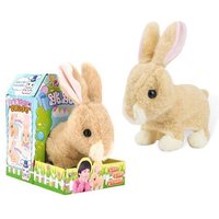 Lapin Robot Jouet Électronique En Peluche Lapin Marche Sautant Interactif Animaux Jouets Pour Enfants Cadeau D'anniversaire