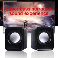 Usb 2.0 Portable Mini haut-parleurs stéréo musique haut-parleur pour ordinateur de bureau ordinateur portable Home cinéma haut-parleur de fête