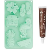 Moule En Silicone Summer + 1 Stylo Chocolat Offert