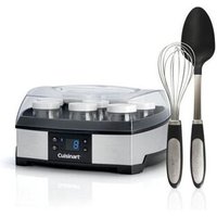YAOURTIÈRE ET FROMAGÈRE CUISINART P1293E 2 EN 1 40 W FOUET ET SPATULE INCLUS GRIS ET NOIR