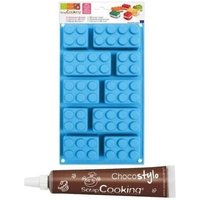 Moule En Silicone Briques Scrapcooking + 1 Stylo Chocolat Offert