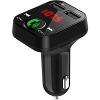 Transmetteur Fm Bluetooth Voiture, Allume Cigare Bluetooth 5.0 Émetteur Radio,Appelsmains Libres,Chargeur Rapide Qc3.0,Lecteur De Musique Mp3,Support