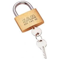 Cadenas en laiton massif - série CAD - livré avec 2 clés - CAD-50 SAM OUTILLAGE