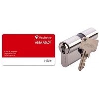Cylindre double HDI+ A2P* - 30 x 30 mm - laiton nickelé - 4 clés VACHETTE
