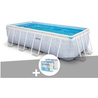 Kit piscine tubulaire Intex Chevron rectangulaire 4,00 x 2,00 x 1,00 m + 6 cartouches de filtration