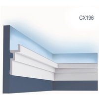 Corniche Orac Decor CX196 MODERN U-STEPS Moulure décorative Moulure en stuc Éclairage indirect design moderne blanc 2 m